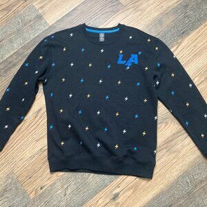 NFL Los Angeles Chargers Lightning Bolt Sweatshirt — Navy, Size M